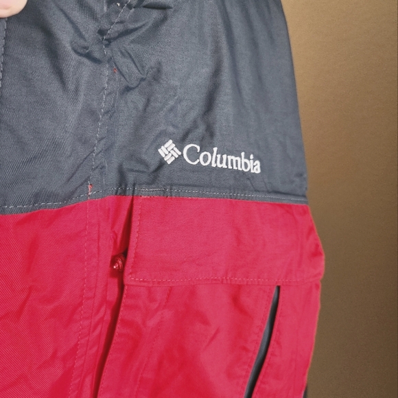 EUC Men's Columbia Omni Tech Red Gray Removable Hood Jacket, Size Large - Picture 3 of 15